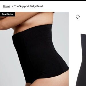 Black Support Belly Band